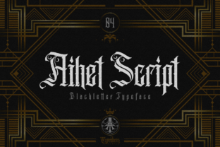 Aihet Script: Elevate Your Brand With Classic Blackletter Fonts