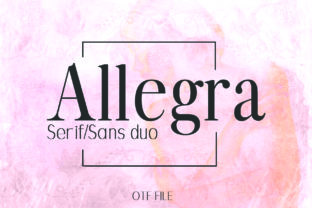 Allegra Duo Typeface for High-Impact Campaign Design