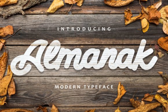 Almanak Bold Script Font for Vintage Branding