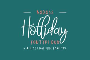 Badass Holliday Duo: The Perfect Script Font for Holiday Web Design