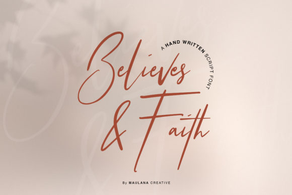 Believes and Faith: The Script Handwritten Font for Authentic Branding