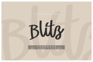 Blitz: The Script Handwritten Font for Standout Campaigns
