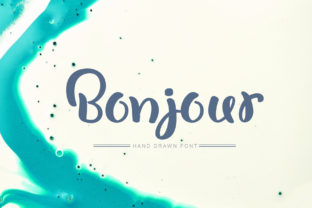 Bonjour Font: A Script Handwritten Typeface for Authentic French-Inspired Crafts