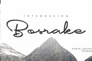 Bosrake Font Review: Elegant Handwritten Design
