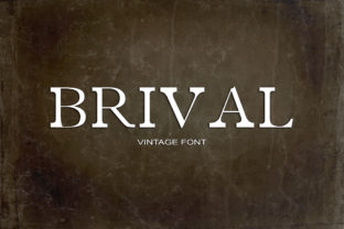 Brival Typeface Review for Retro Branding
