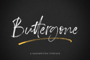 Buttergone: The Cool Brush Typeface for Standout Branding