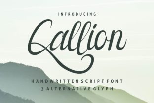 Callion Typeface: Elegant Script Fonts for Handmade Branding
