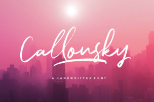 Callonsky: A Handwritten Font for Authentic Brand Identity