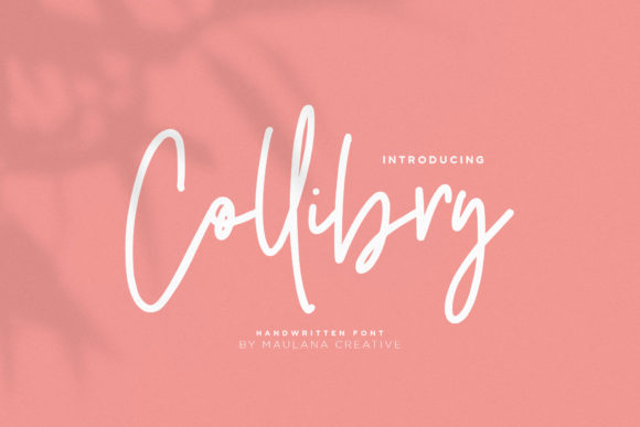 Collibry: A Script Handwritten Font for Organic Branding