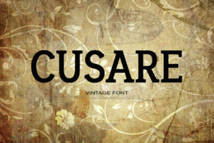 Cusare: A Bold Serif Font for Handmade Brands