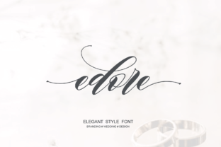 Edore Script Font Review for Romantic Brand Campaigns
