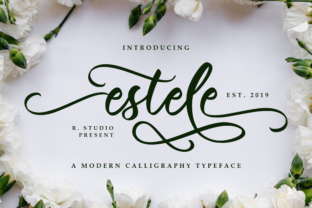 Estele Script Font Review for Luxurious Brand Campaigns