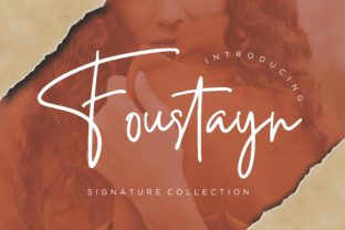 Foustayn: A Simple Script Handwritten Font for Editorial Design