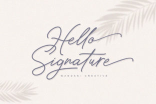 Hello Signature: A Modern Handwritten Font for Digital Branding