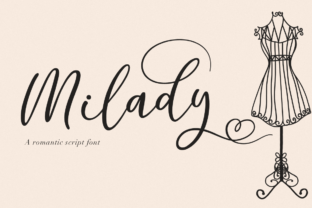 Milady Script Handwritten Font Review for Editorial Design