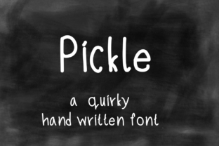 Pickle: A Quirky Handwritten Font for Authentic Branding