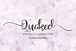 Quaked: A Modern Calligraphy Font for Editorial Design