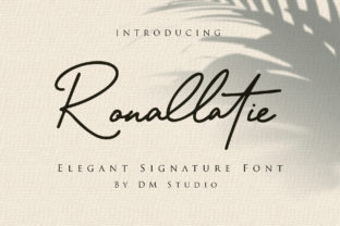 Ronallatie: The Elegant Monoline Handwritten Font for Polished Branding