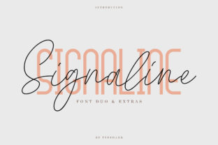Signaline Duo: A Bold Script Handwritten Font for Standout Craft Products