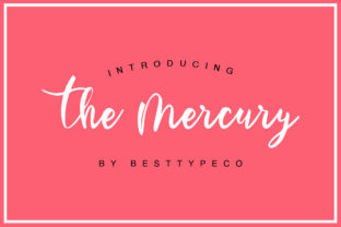 The Mercury: A Handwritten Script Font for Modern Web Design